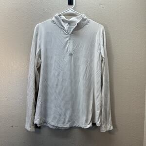 IBKUL Pullover Womens XL Pale Pink‎ Quarter Zip Stretch Golf Sun Protection